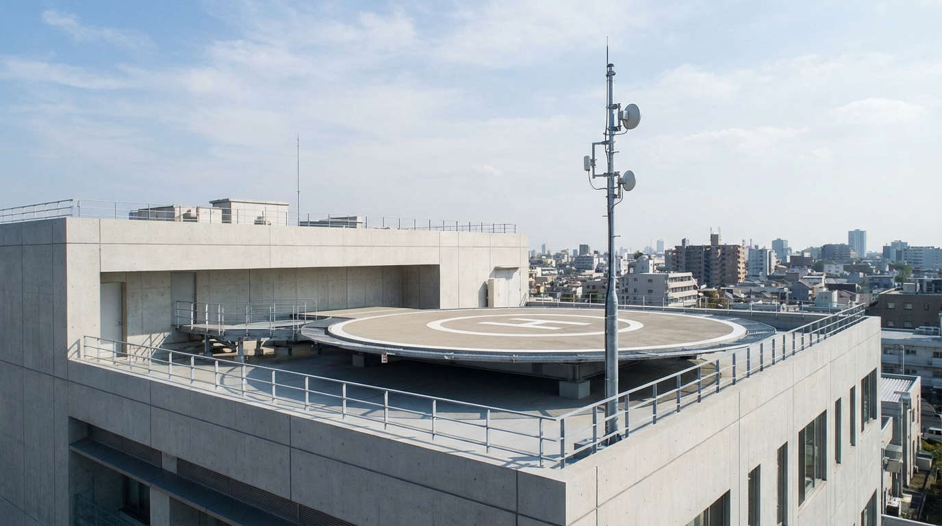 Heliporto com Antena
